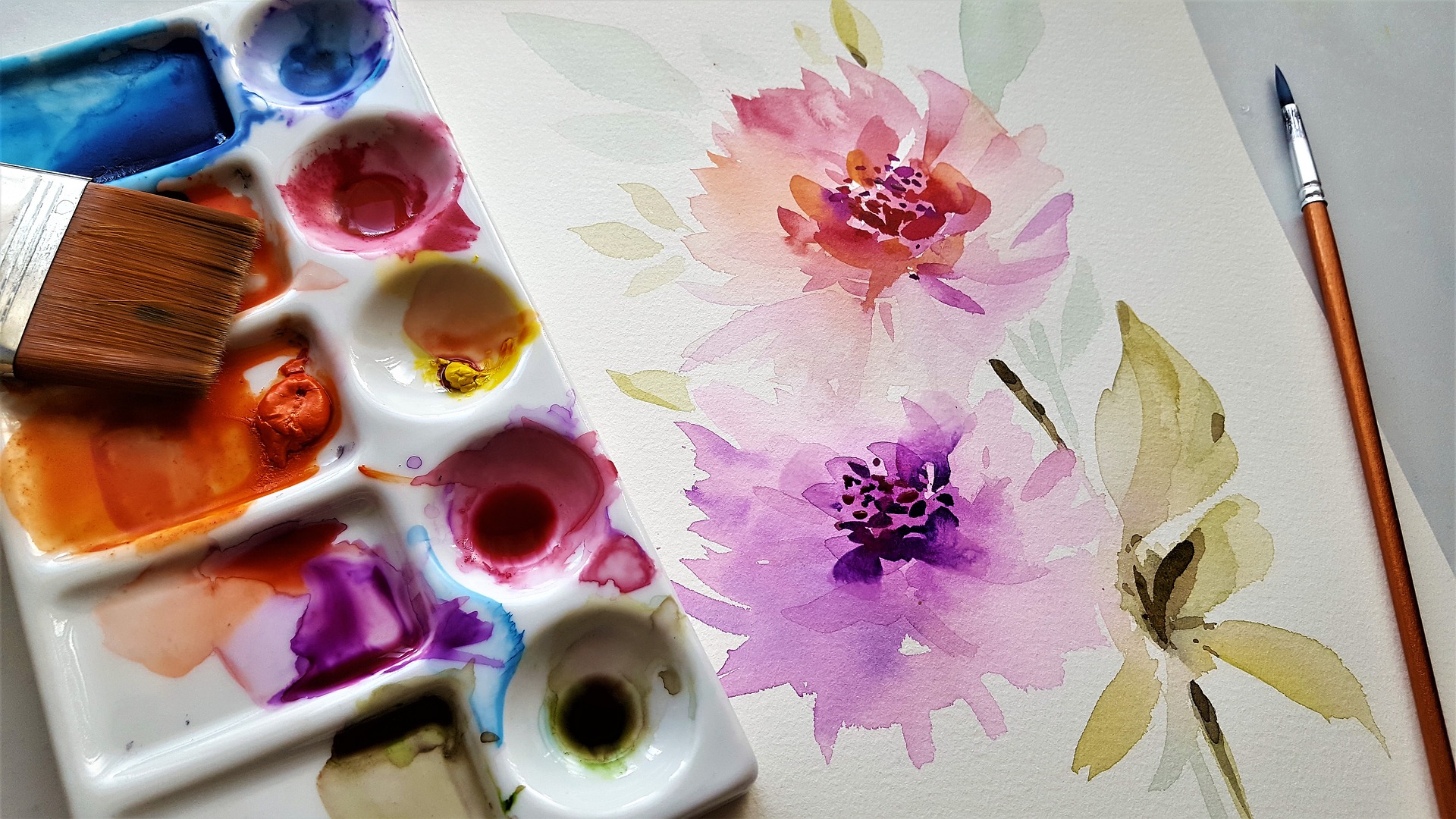Vernon Community Arts Centre - Abstract Florals Workshop with Pen, Ink, & Watercolour