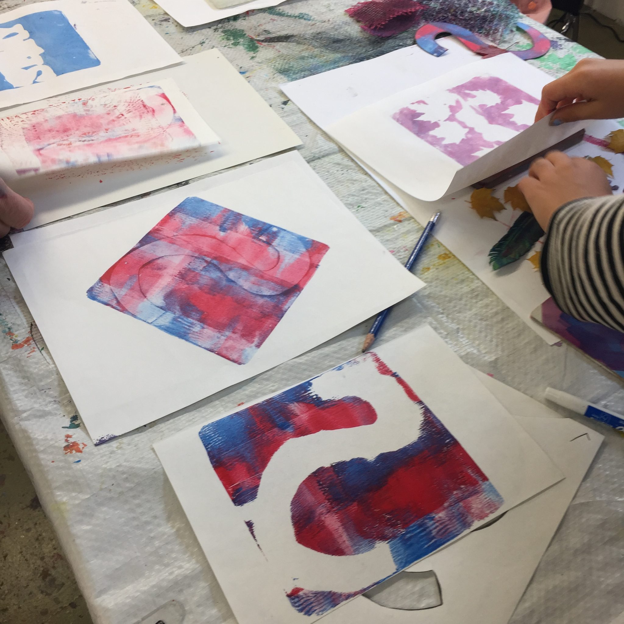 Vernon Community Arts Centre - Pro-D Mono Printing with Gelli Plates: Ages 9-13