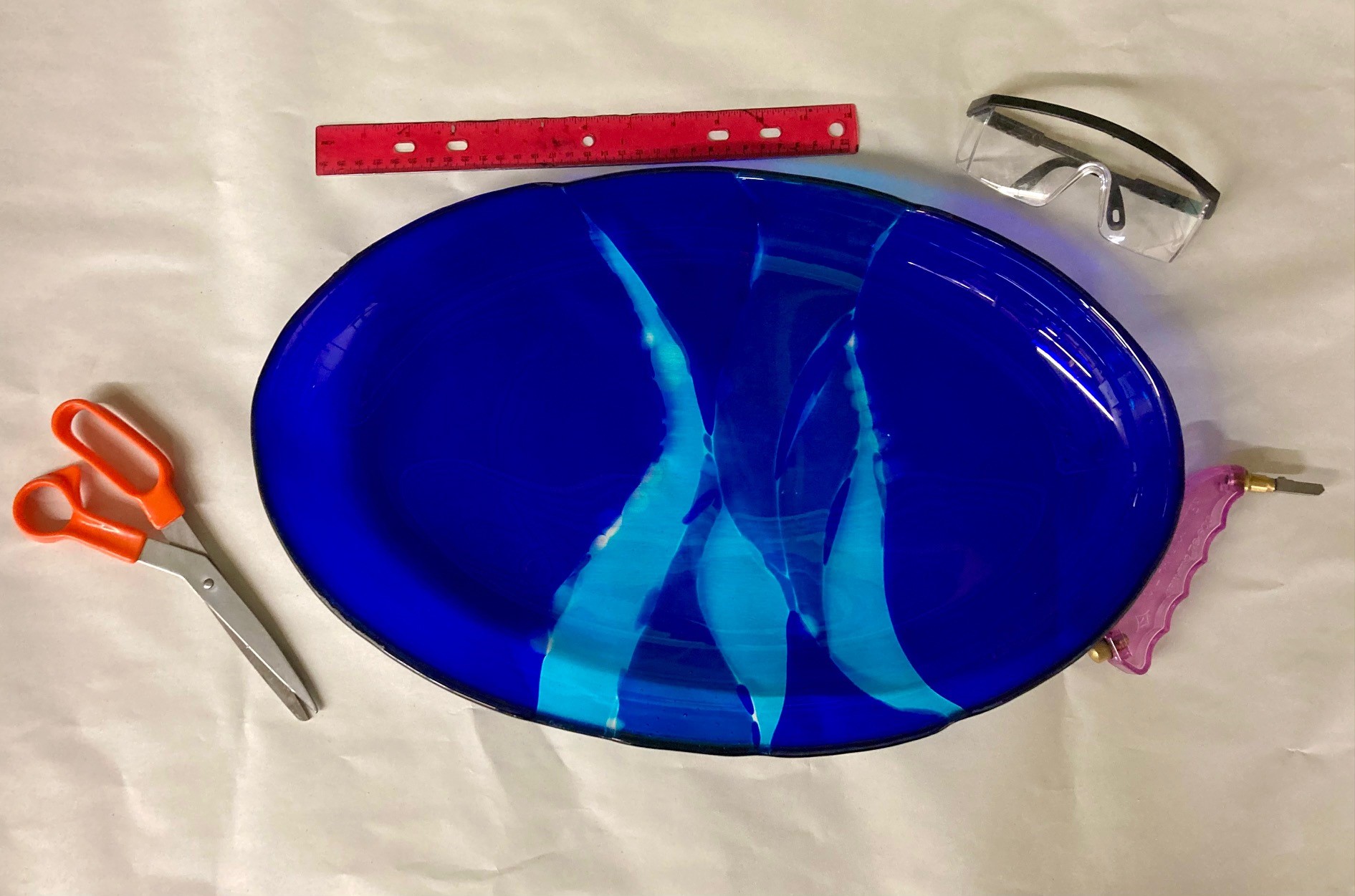 Vernon Community Arts Centre - Large Fused Glass Platter – March 4th