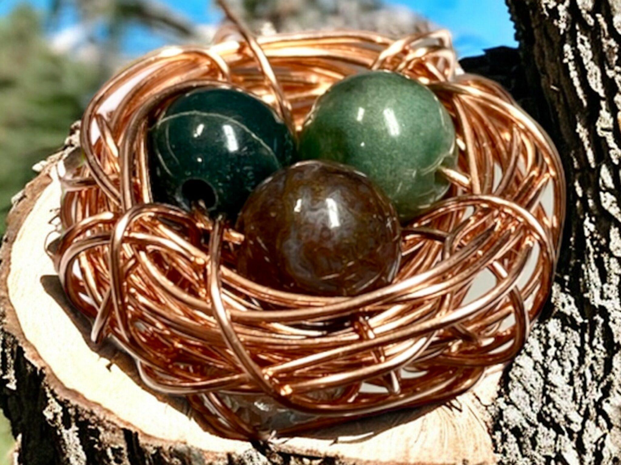 Vernon Community Arts Centre - Birds Nest Pendants